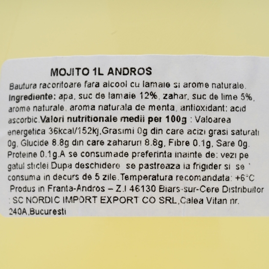 Mojito fără alcool 1l