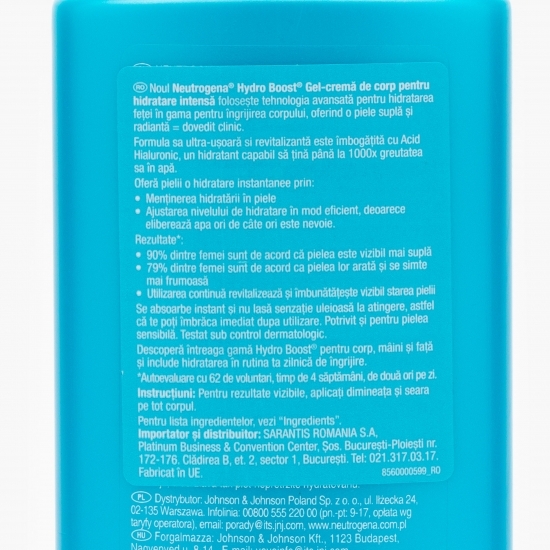 Cremă-gel de corp Hydro Boost 0.25l