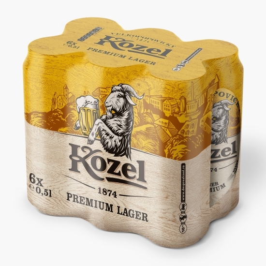 Bere blondă premium doză 6x0.5l