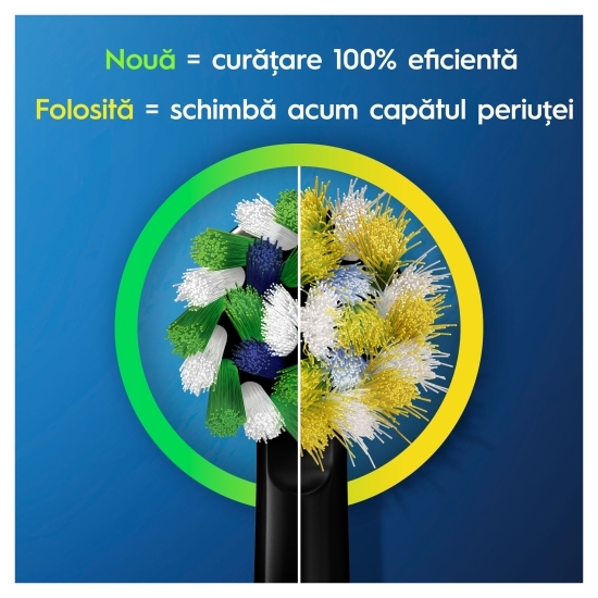 Set 2 x Periuță de dinți electrică Vitality Pro, negru/violet