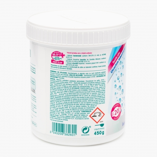 Înălbitor pentru îndepărtarea petelor, dezinfectant 450g