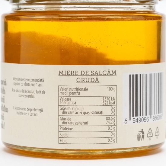 Miere de salcâm crudă 270g
