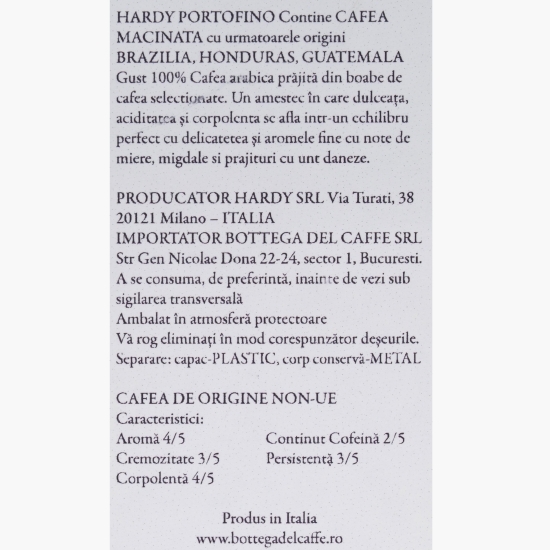 Portofino 100% Arabica 250g, cafea măcinată
