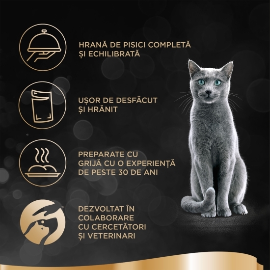 Hrană umedă pentru pisici adulte, 50x50g, selecție de pui, pasăre și curcan în sos delicios 