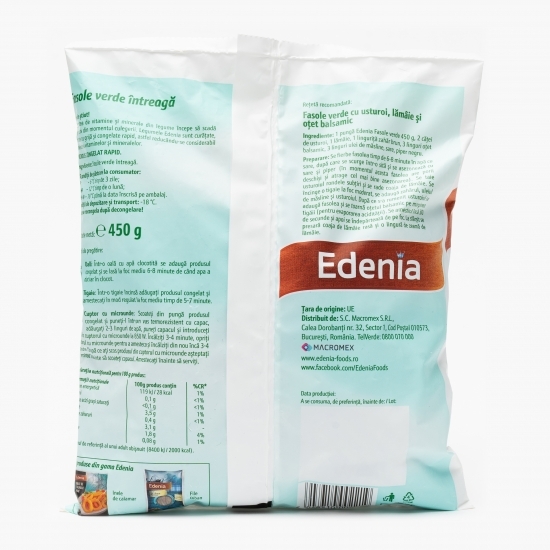 Fasole verde întreagă 450g