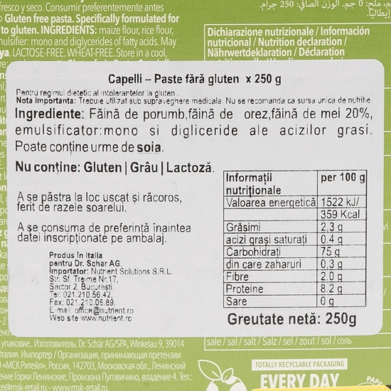 Paste fără gluten Capelli d'Angelo 250g