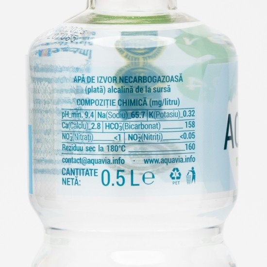 Apă de izvor natural alcalină pH 9,4 0.5l