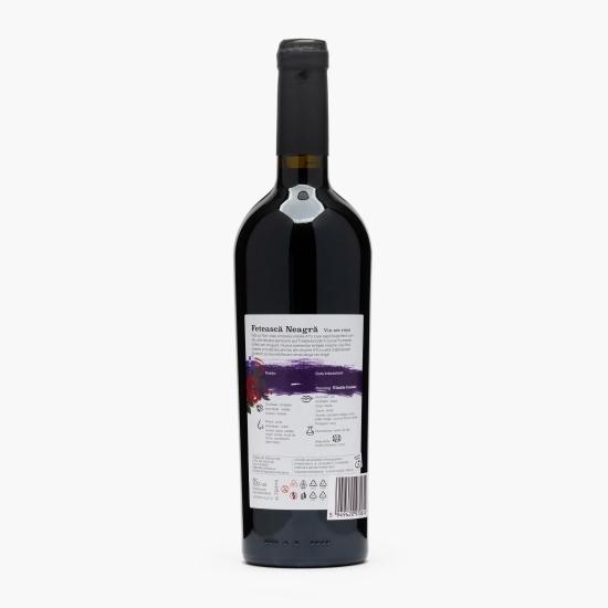 Vin roșu sec Fetească Neagră, 13.5%, 0.75l