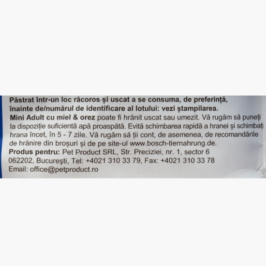 Hrană uscată pentru câini adulți de talie mică, 15kg, cu miel și orez