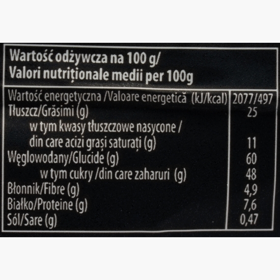 Baton cu glazură de ciocolată cu lapte, cu interior de nuga, caramel și arahide 36g