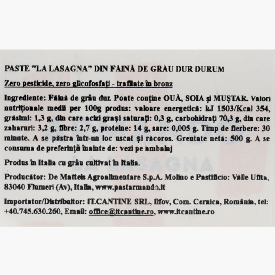 Paste La lasagna 500g