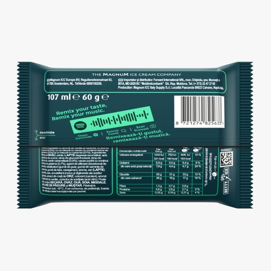 Înghețată sandwich cu vanilie și caramel Remix Cookie 107ml (60g)