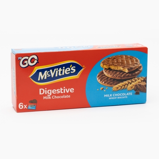 Biscuiți digestivi cu ciocolată cu lapte 199.8g (6x33.3g)