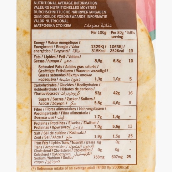 Blat pizza subțire și crocant, 4 buc, 320g