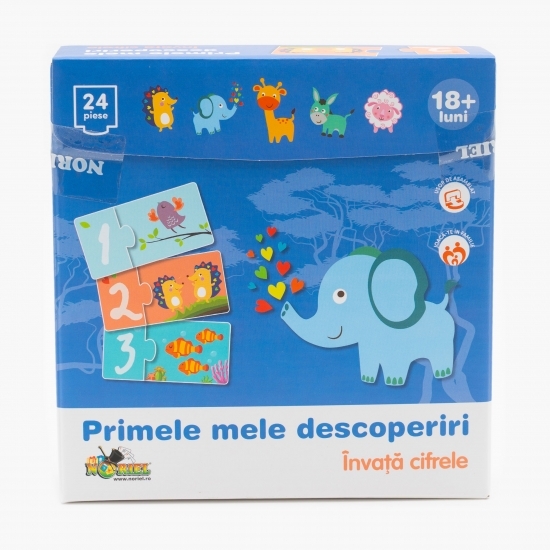 Puzzle - Învață cifrele (24 piese) 18+ luni