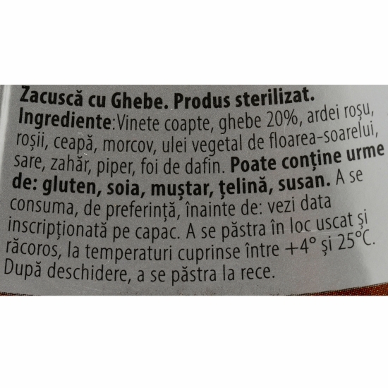 Zacuscă cu ghebe 290g