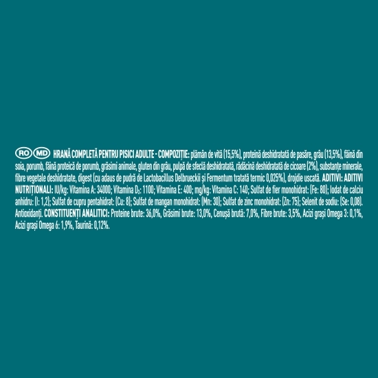 Hrană uscată pentru pisici sterilizate One Sterilcat, 750g, cu vită și grâu