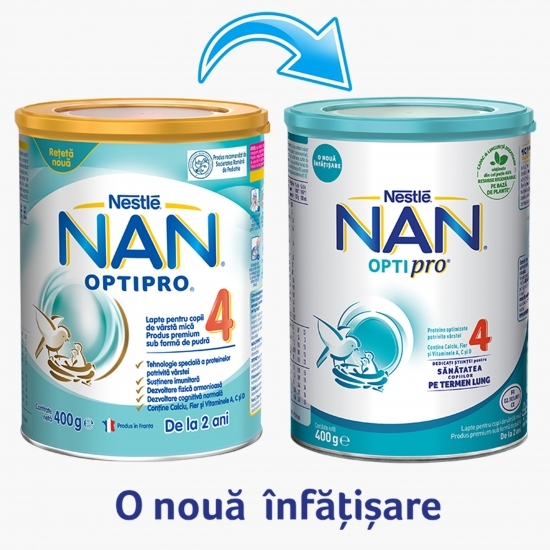 Formulă de lapte praf Optipro 4, +2 ani, 400g