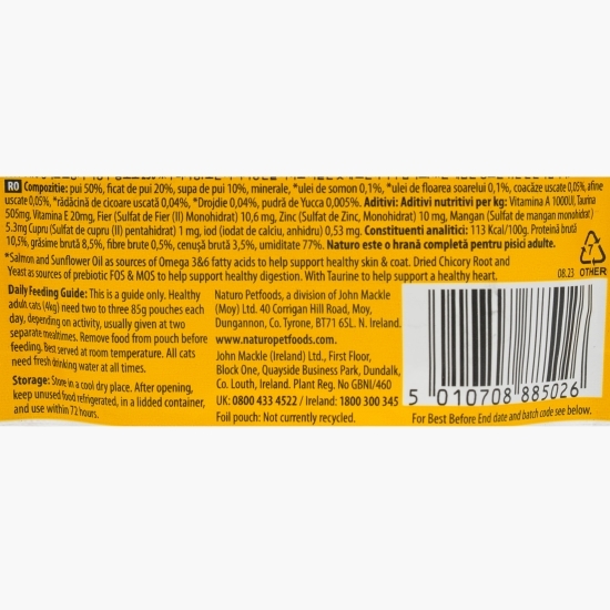 Hrană umedă pentru pisici adulte, pate de pui, 85g