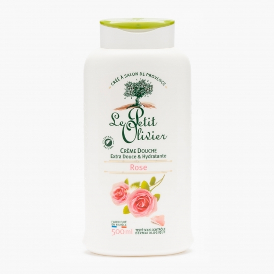 Gel de duș cremă parfum de trandafir 0.5l
