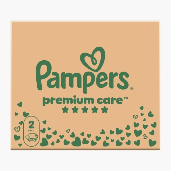 Scutece Premium Care XXL, mărimea 2, 4-8kg, 224 buc