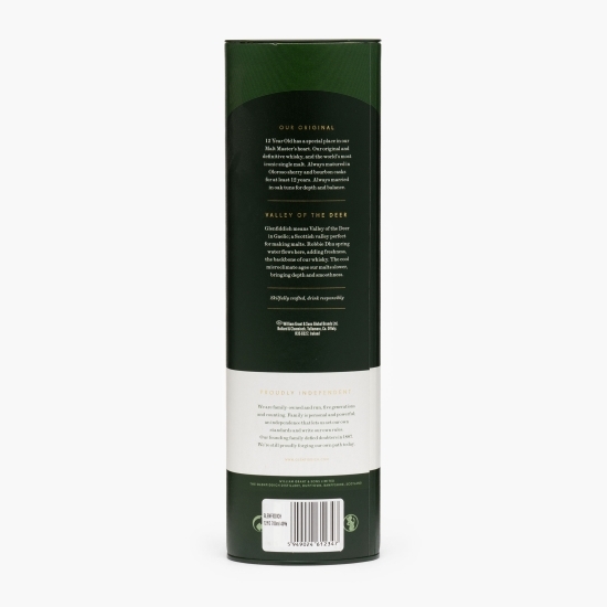 Whisky Single Malt, 12 YO, 40%, Scotland 0.7l + cutie 