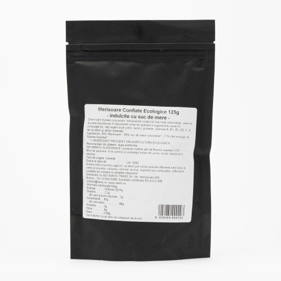 Merișoare confiate ecologice 125g