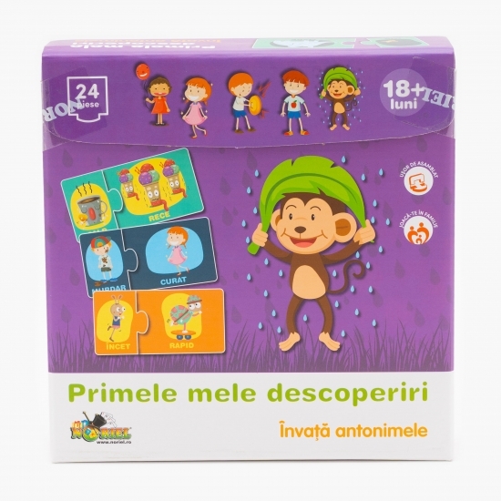 Puzzle Primele mele descoperiri - Învață antonimele 18+ luni