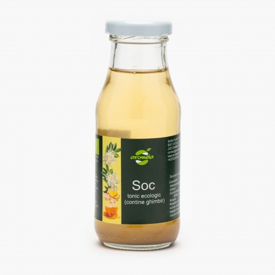 Tonic ecologic de soc cu ghimbir 200ml