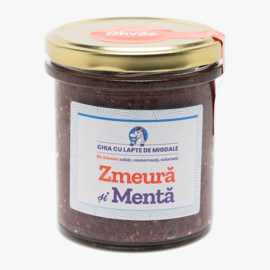 Budincă de chia cu zmeură și mentă 300g