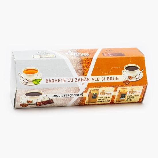 Zahăr alb și brun plicuri 100x5g