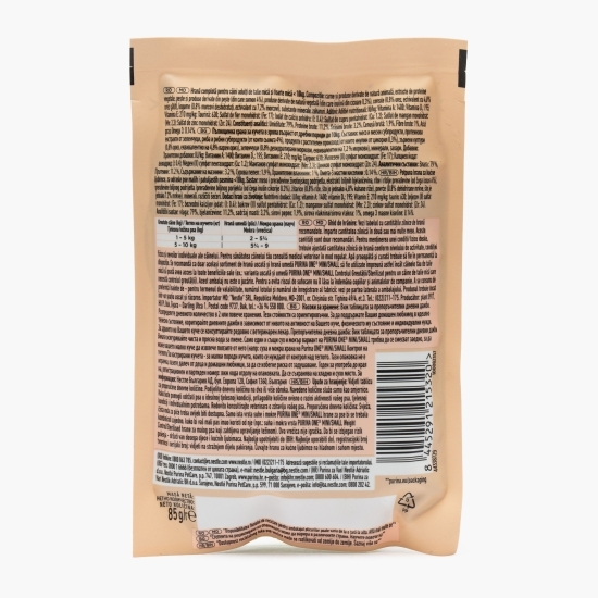 Hrană umedă pentru câini Mini Adult Sensitive, 85g, cu somon, orez și morcovi 