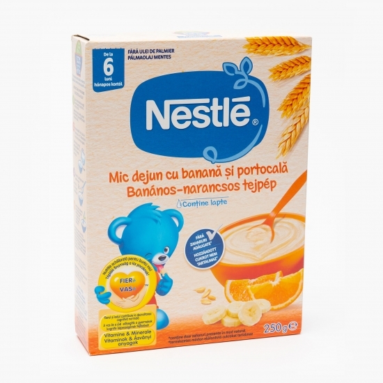 Cereale Mic dejun cu banană și portocală, +6 luni, 250g