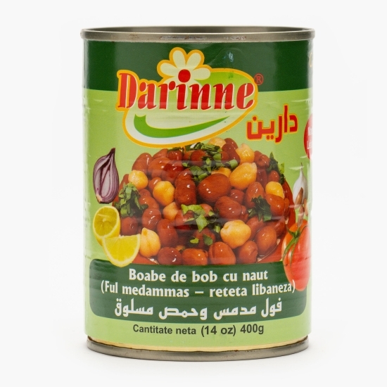 Boabe de bob cu năut conservate în apă 400g