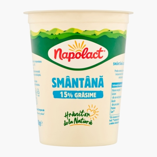 Smântână Gospodar 15% grăsime 400g