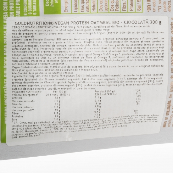 Vegan Protein Oatmeal eco 300g