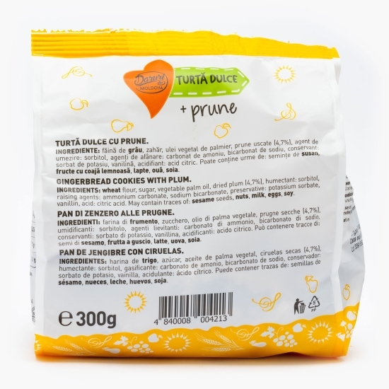 Turtă dulce cu prune 300g
