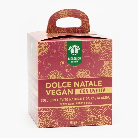 Panettone vegan ecologic de Crăciun cu stafide 300g