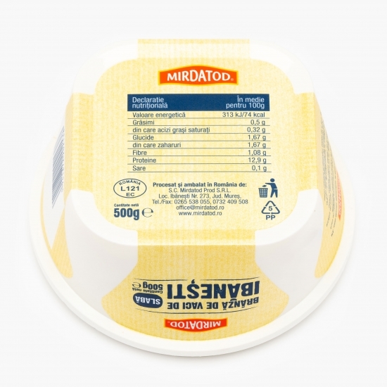 Brânză de vaci de Ibănești slabă 500g