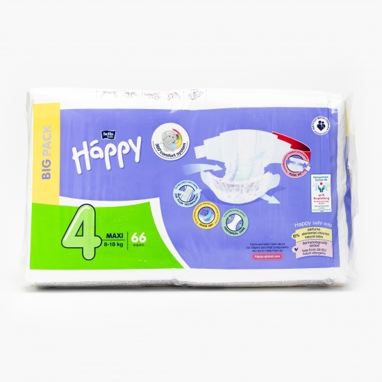 Scutece copii mărimea 4, 8-18kg, 66 buc