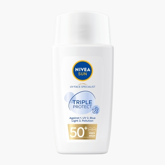 Fluid pentru ten cu protecție solară SPF50 Triple Protect 40ml