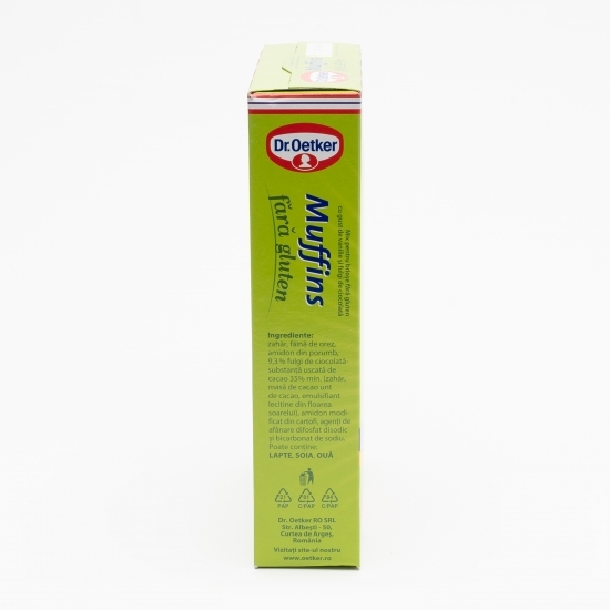 Mix pentru brioșe fără gluten, Muffins cu gust de vanilie și fulgi de ciocolată 320g