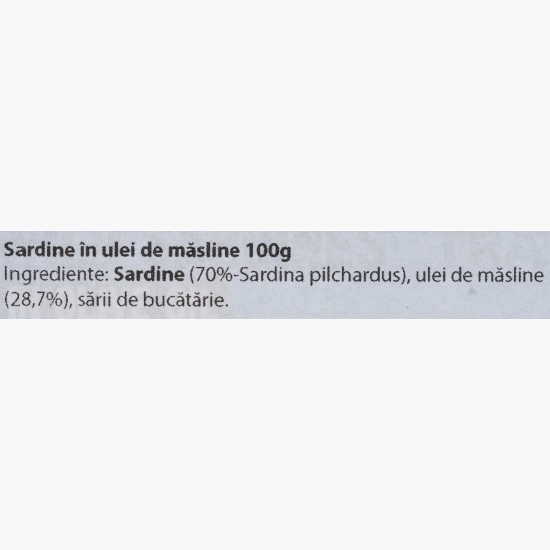 Sardine în ulei de măsline 100g