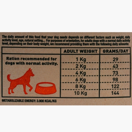 Hrană uscată pentru câini mini adult, miel, 2kg