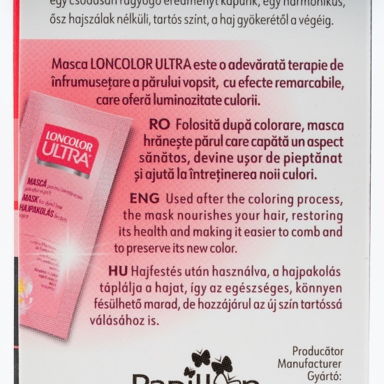 Vopsea permanentă pentru păr Ultra 1 Negru 100ml