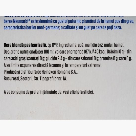Bere blondă sticlă 6x0.33l (5+1)