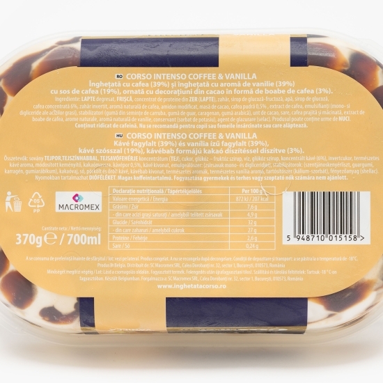 Înghețată cu cafea și aromă de vanilie 370g