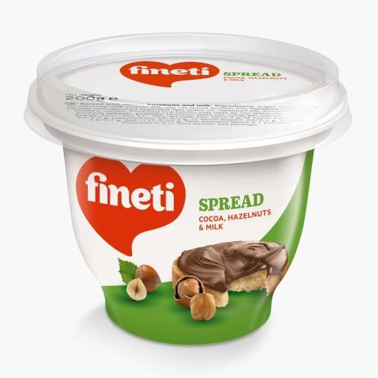 Cremă tartinabilă cu cacao, alune de pădure și lapte Spread 200g