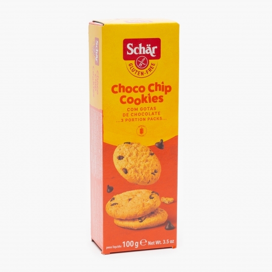 Biscuiți cu fulgi de ciocolată fără gluten 100g 