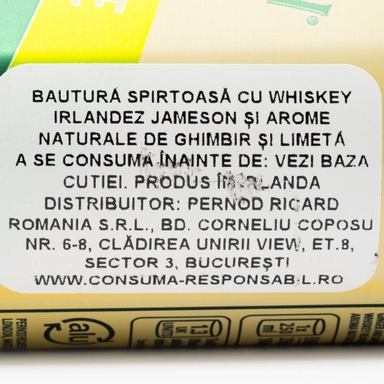 Whisky ginger și lime 5% alc. 0.25l